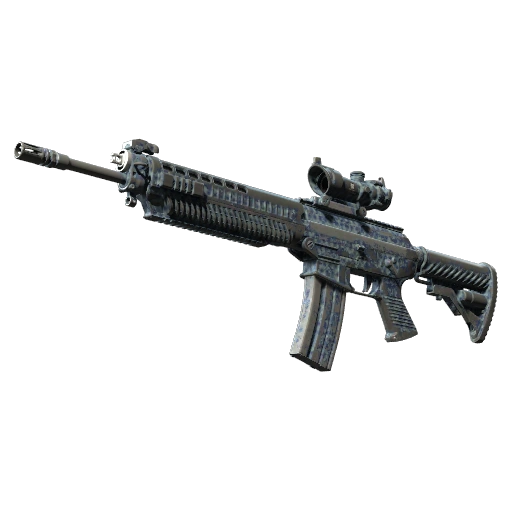 SG 553 | Falisty perforowany (po ciężkich walkach)