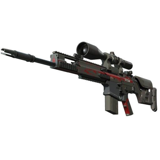 SCAR-20 | Пурпурна паяжина (Белязан от битки)