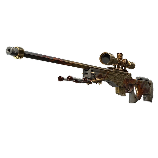 AWP | Niepodległy płomień (mocne zużycie)