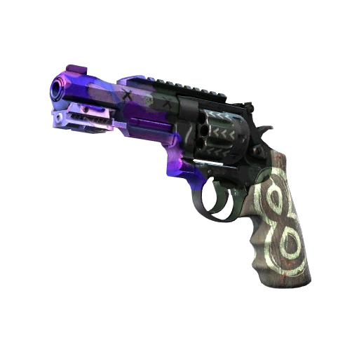 Revolver R8 (StatTrak™) | Crazy 8 (Silně opotřebený)