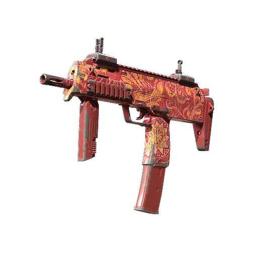 MP7 | Coral Paisley (Opotřebený)