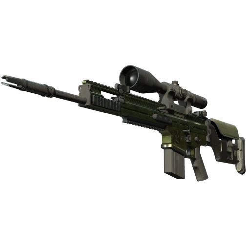 SCAR-20 | Green Marine (Battle-Scarred)