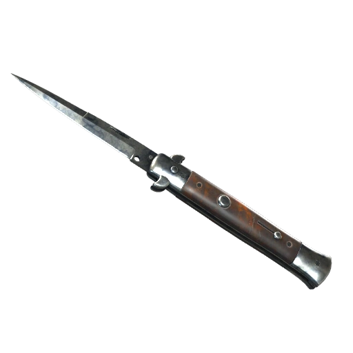 ★ Stiletto Knife | Stained (Well-Worn)