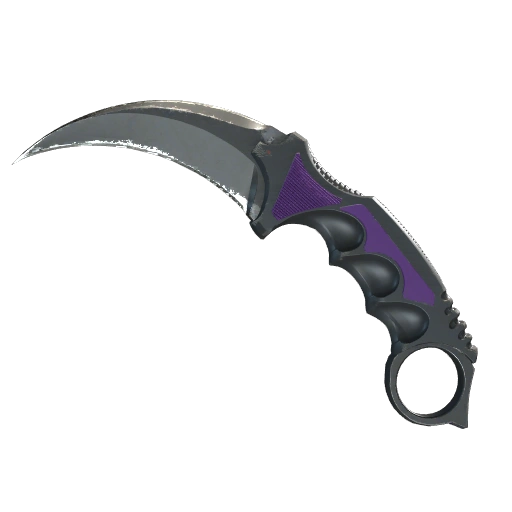 ★ StatTrak™ Karambit | Ultraviolet (Well-Worn)