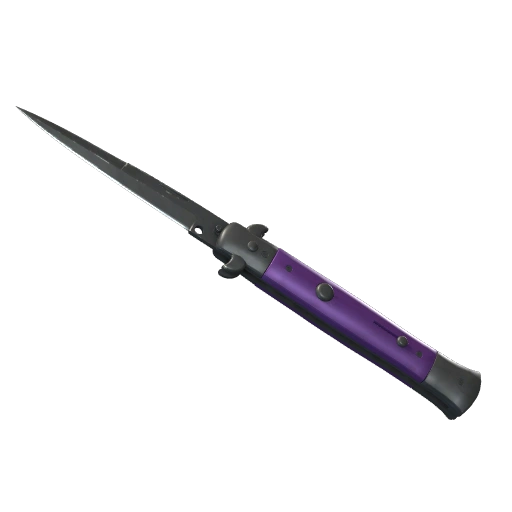 ★ Stiletto Knife | Ultraviolet (Well-Worn)