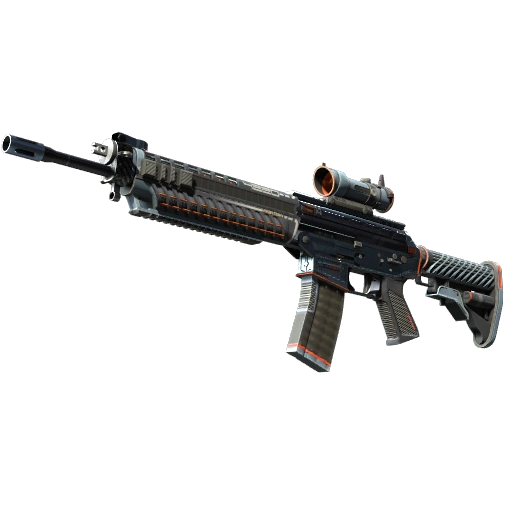 SG 553 (StatTrak™) | Phantom (Com Muito Uso)