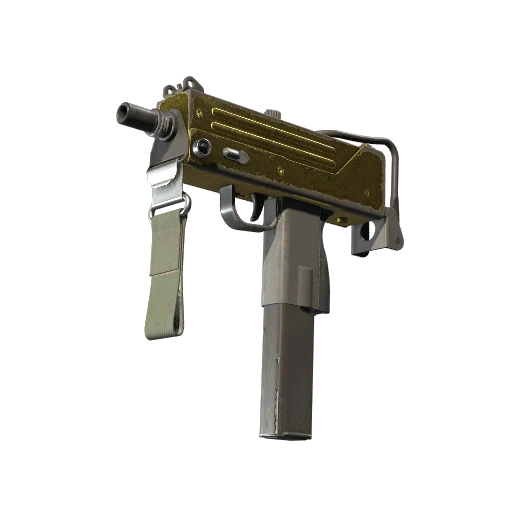 MAC-10 | Gold Brick (Poničený bojem)