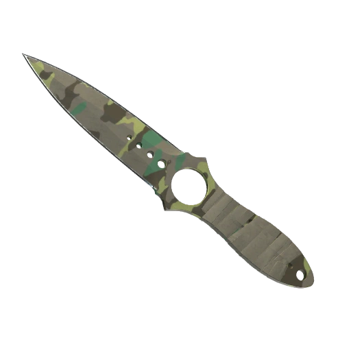 Cuchillo esqueletizado ★ | Bosque boreal (Bastante desgastado)