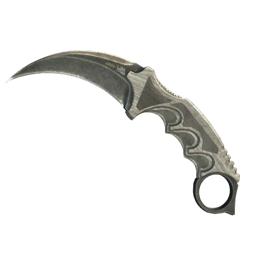 ★ Karambit | Black Laminate (Battle-Scarred)