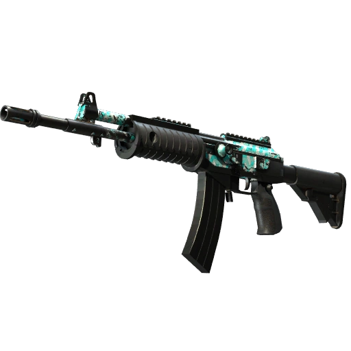 Galil AR | Aqua Terrace (Battle-Scarred)
