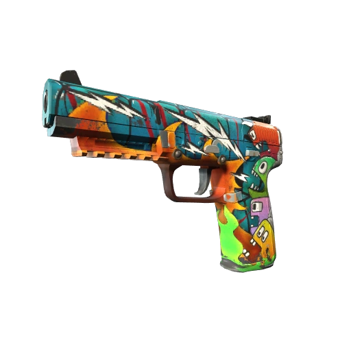 StatTrak™ Five-SeveN | Sinirli Kalabalık (Eskimiş)