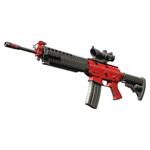 SG 553 | Candy Apple (Stridsärrad)