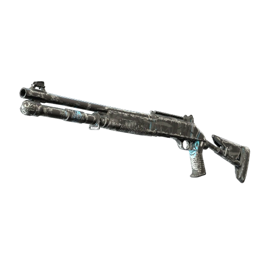 Souvenir XM1014 | Blue Tire (Well-Worn)