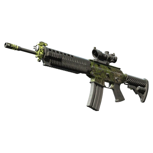SG 553 | Lush Ruins (Battle-Scarred)