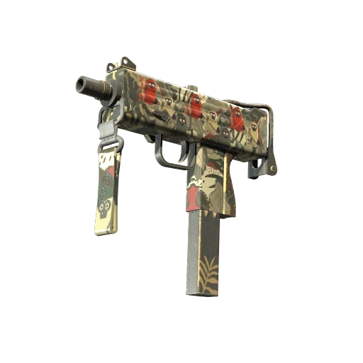 StatTrak™ MAC-10 | Monkeyflage (Well-Worn)