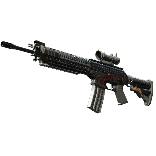 SG 553 | Heavy Metal (Well-Worn)