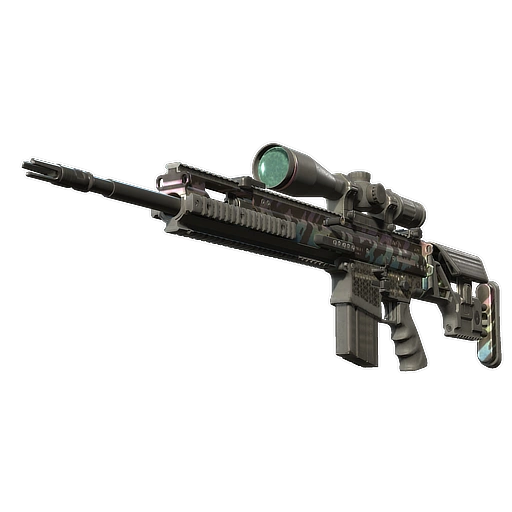 SCAR-20 (StatTrak™) | Caged (Silně opotřebený)