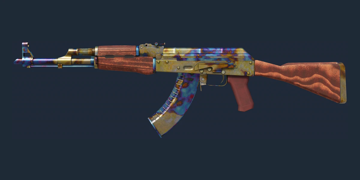 AK-47 | Case Hardened (Well-Worn) preview
