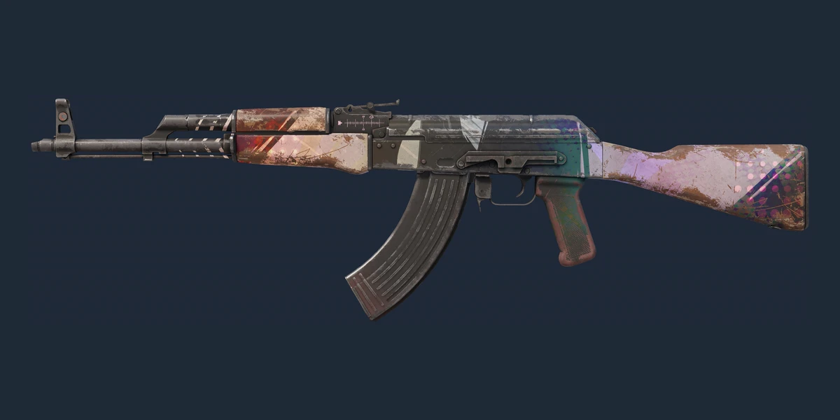 ตัวอย่าง AK-47 (Souvenir) | Crossfade (มีรอยถลอกอย่างมาก)