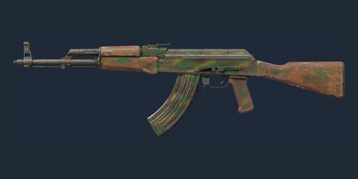 Souvenir AK-47 | Jungle Spray (Battle-Scarred) preview