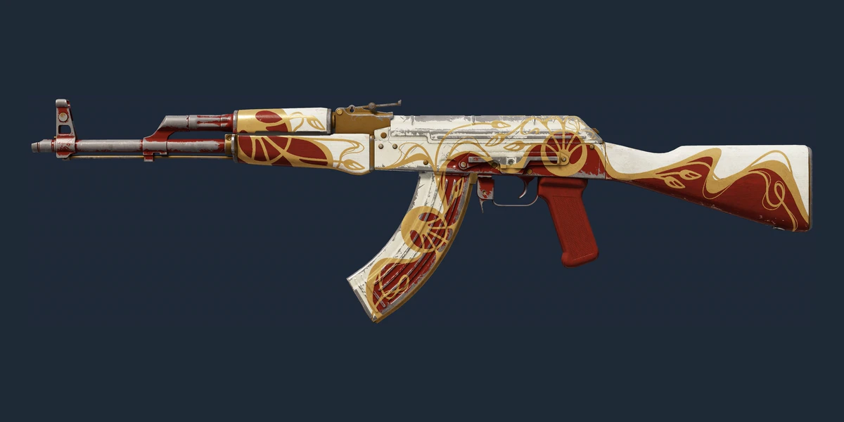 Forhåndsvisning af AK-47 | Nouveau Rouge (Meget slidt)