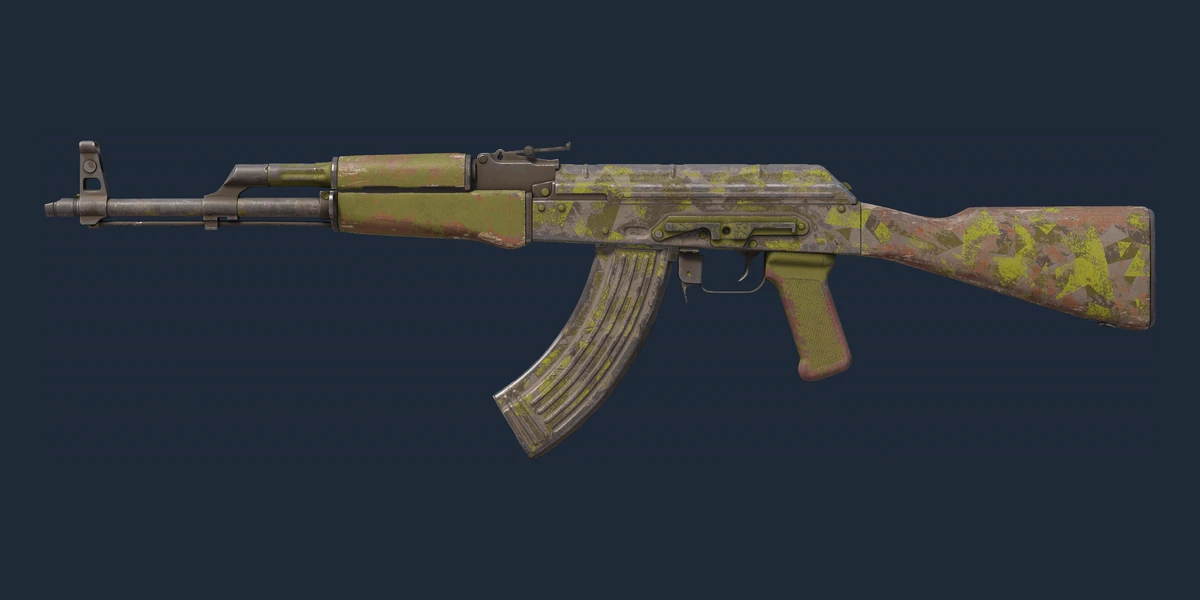 Souvenir AK-47 | Olive Polycam (Battle-Scarred) preview