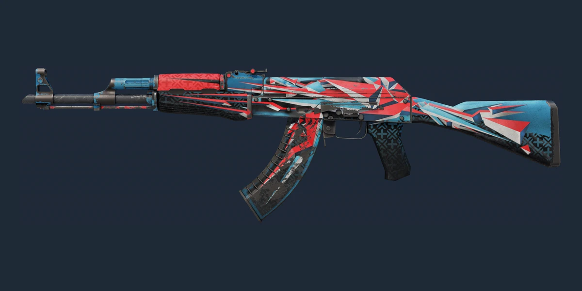 Pré-visualização de AK-47 (StatTrak™) | Point Disarray (Com Muito Uso)