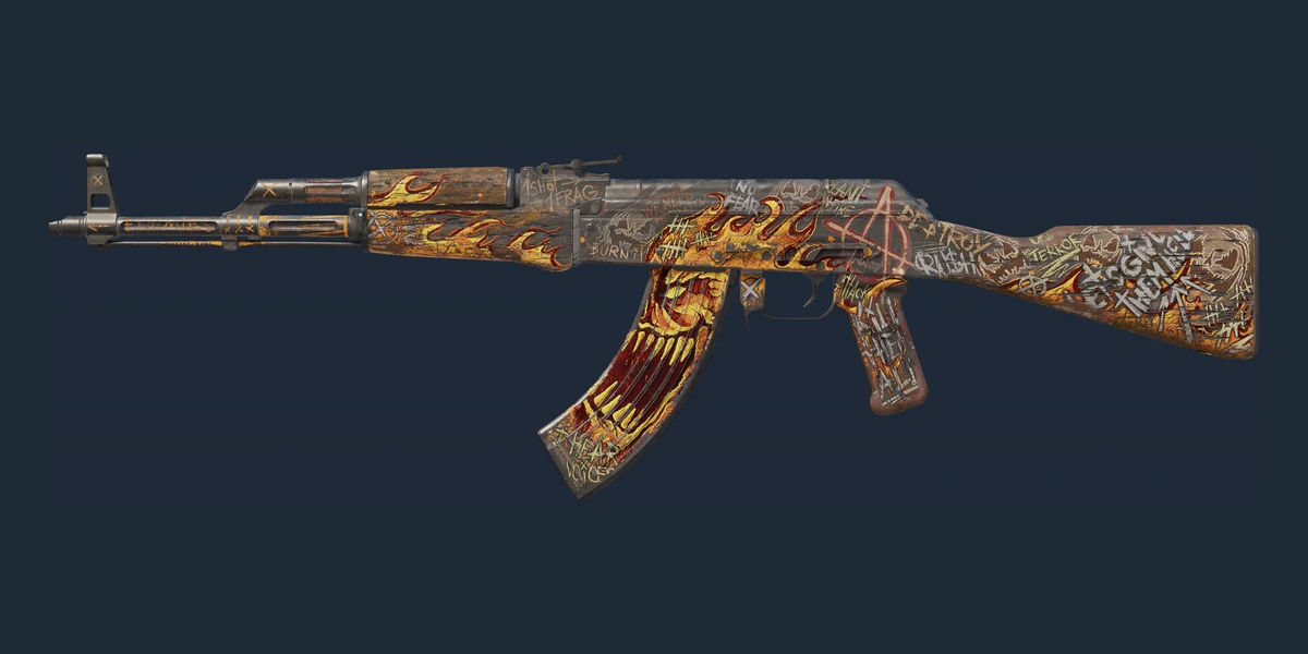 Náhled: AK-47 | Searing Rage (Poničený bojem)