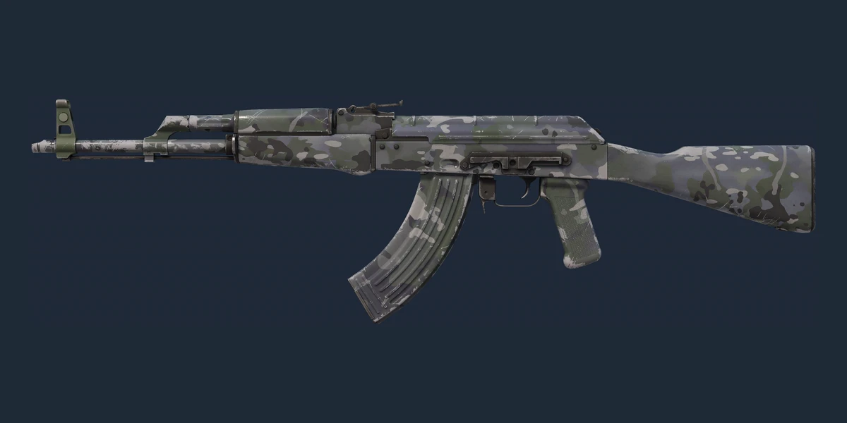 AK-47 | Gri Vari Kamuflaj (Görevde Kullanılmış) önizlemesi