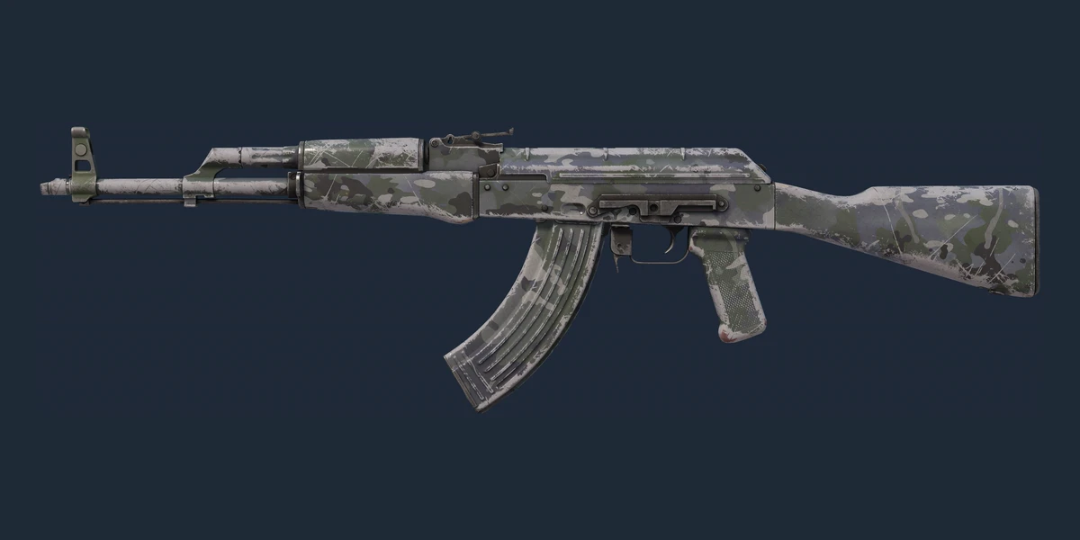 Forhåndsvisning af AK-47 | VariCamo Grey (Meget slidt)