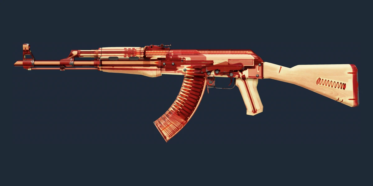 Souvenir AK-47 | X-Ray (Minimal Wear) preview