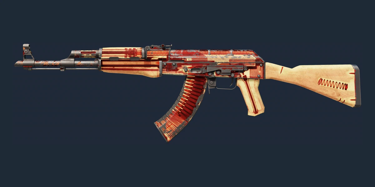 Souvenir AK-47 | X-Ray (Battle-Scarred) preview