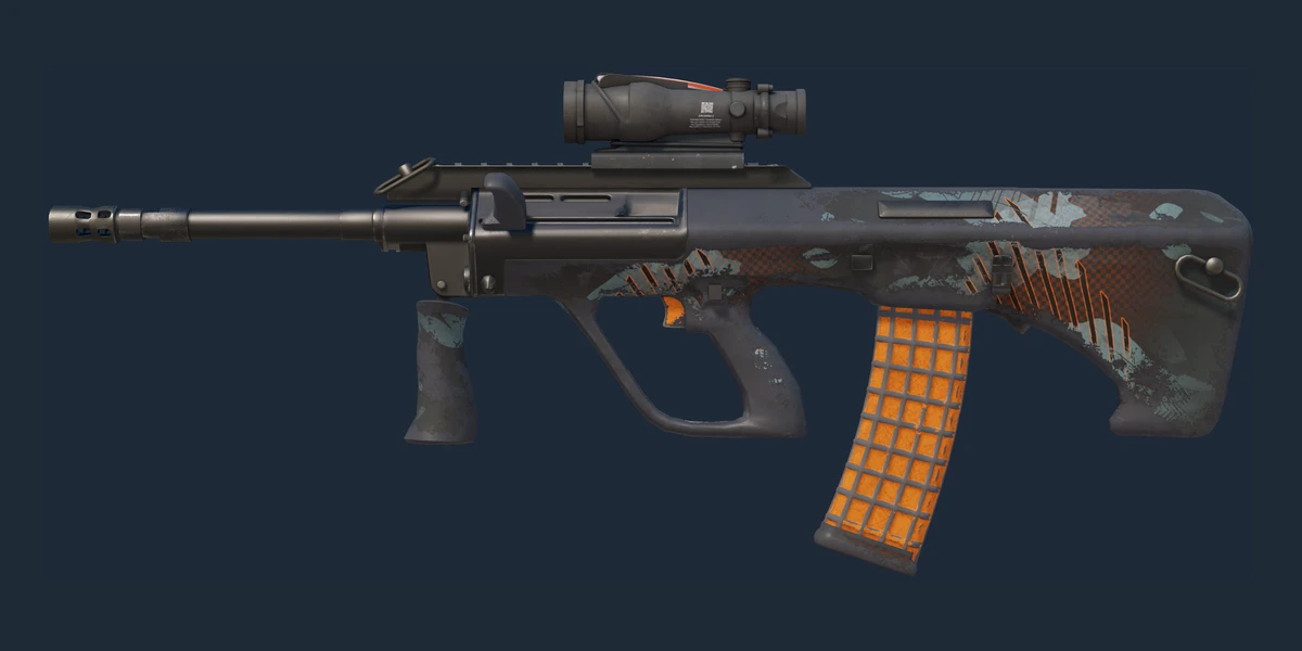 AUG | Amber Slipstream (Battle-Scarred) preview