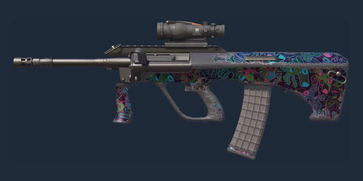 StatTrak™ AUG | Death by Puppy (Well-Worn) preview