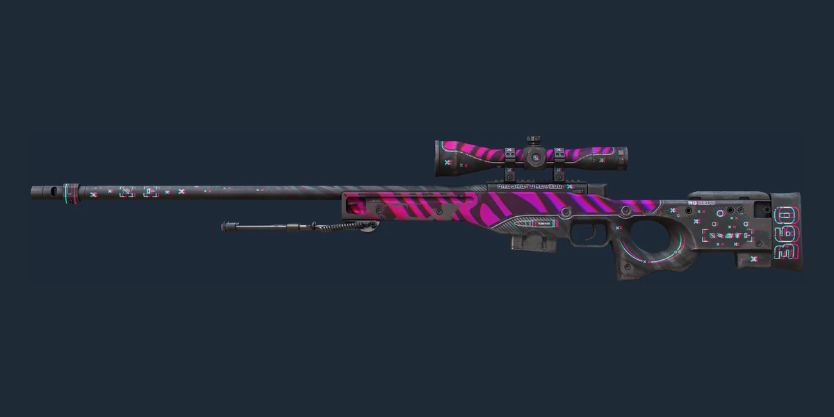 Souvenir AWP | Chromatic Aberration (Well-Worn) preview