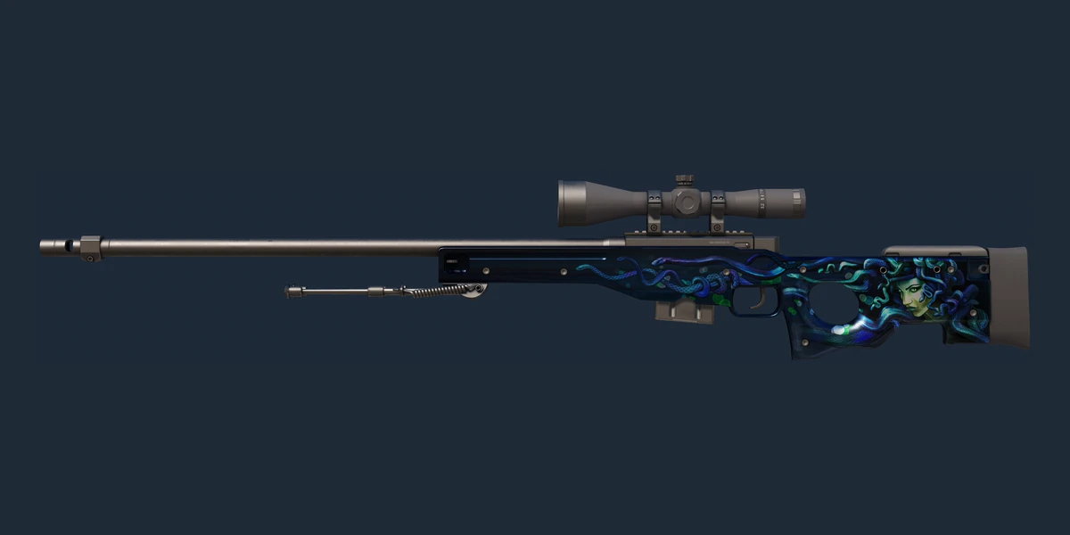 ตัวอย่าง AWP | Medusa (มีรอยถลอกเล็กน้อย)