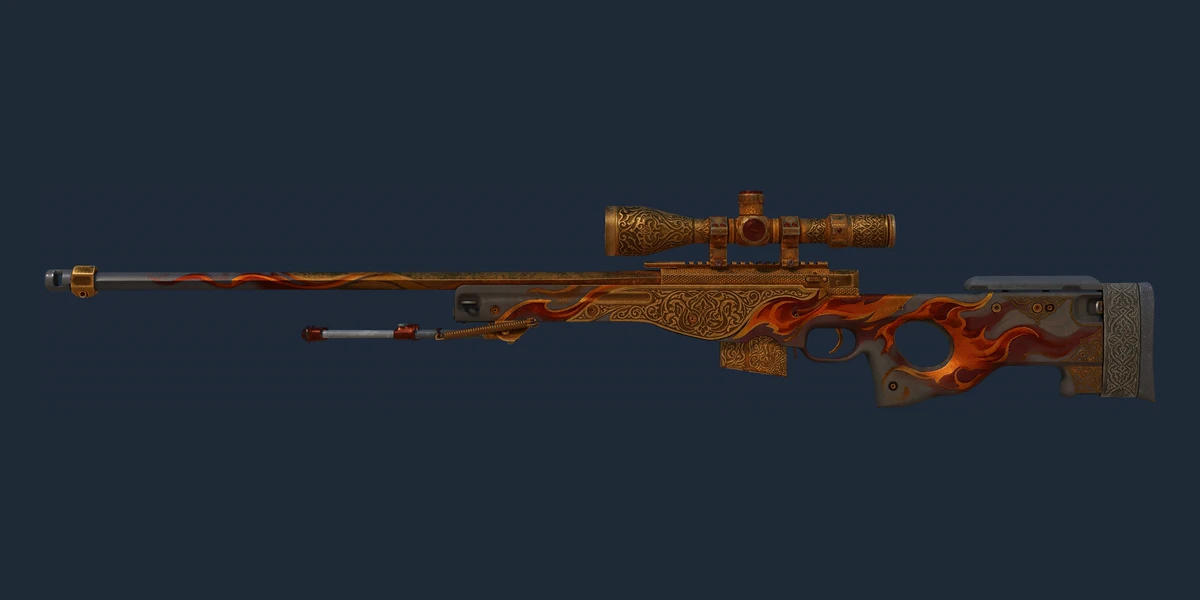 Anteprima di AWP | Sovereign Flame (Segnato dalle battaglie)