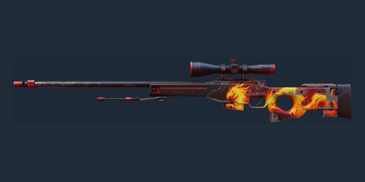 Souvenir AWP | Wildfire (Well-Worn) preview