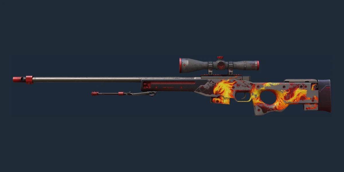Предпросмотр: AWP | Дикое пламя (Закалённое в боях)