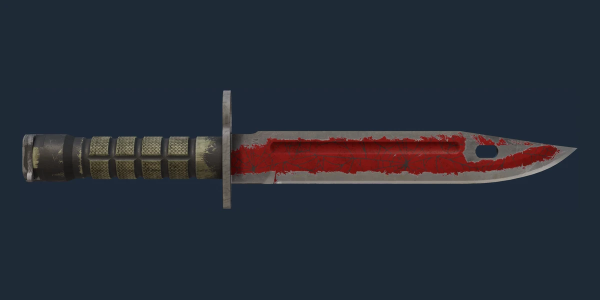 ★ Bayonet | Crimson Web (Battle-Scarred) preview