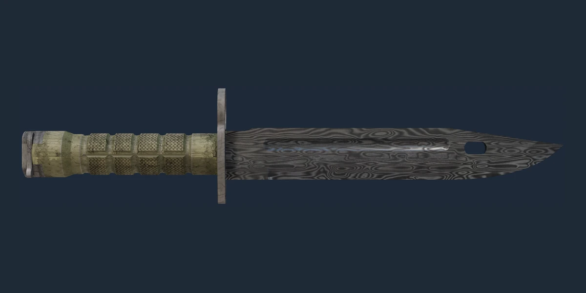 ★ StatTrak™ Bayonet | Damascus Steel (Well-Worn) preview