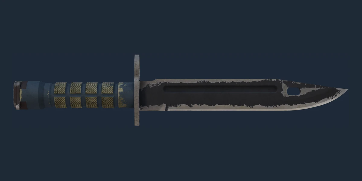 ★ StatTrak™ Bayonet | Night (Well-Worn) preview