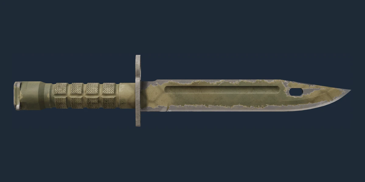 ★ StatTrak™ Bayonet | Safari Mesh (Well-Worn) preview