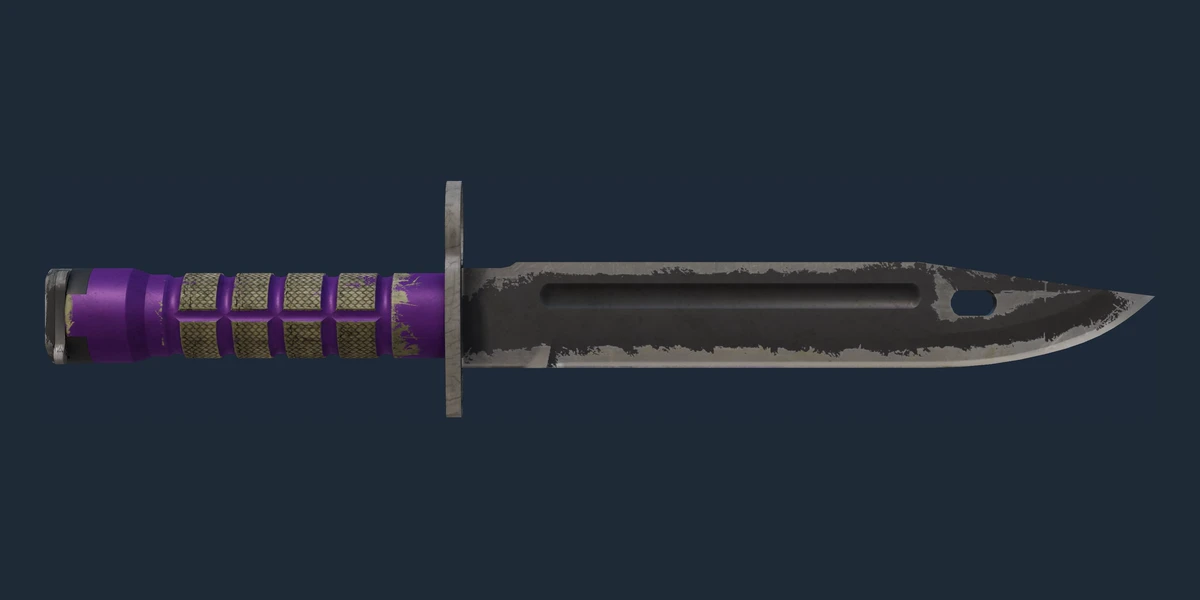 ★ StatTrak™ Bayonet | Ultraviolet (Well-Worn) preview