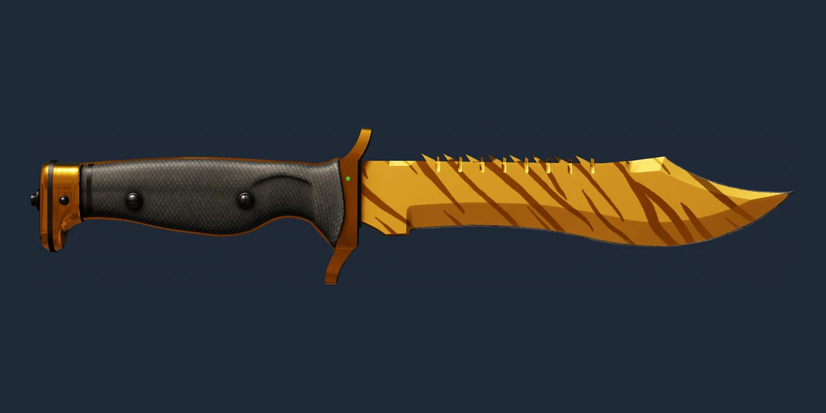 Forhåndsvisning av Bowiekniv (★) | Tiger Tooth (Lite slitasje)
