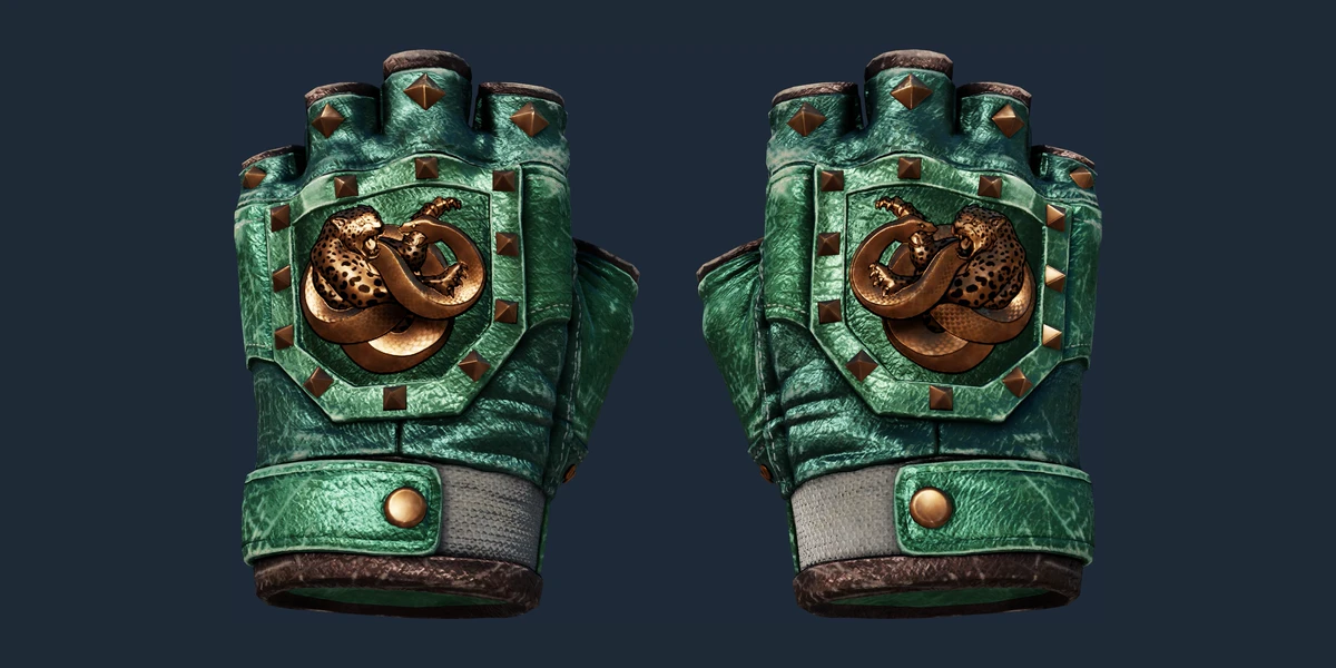 ★ Broken Fang Gloves | Jade (Well-Worn) preview