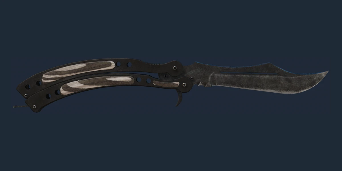 ★ Butterfly Knife | Black Laminate (Well-Worn) preview
