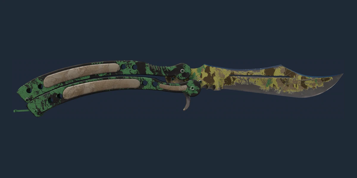 ★ Butterfly Knife | Boreal Forest (Battle-Scarred) preview