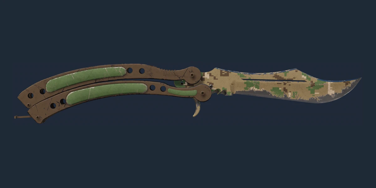 ★ Butterfly Knife | Forest DDPAT (Well-Worn) preview