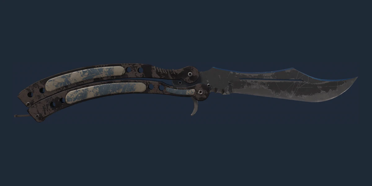 ★ Butterfly Knife | Night (Battle-Scarred) preview
